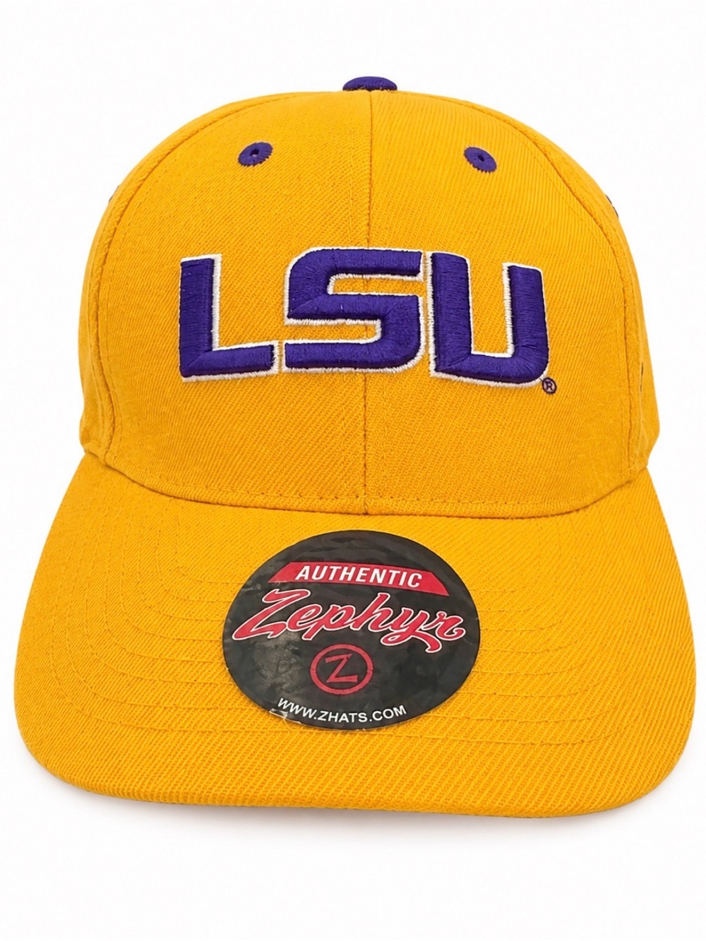 LSU Tigers Zephyr Adjustable NCAA Baseball Cap Hat Gold Purple | New With Tags